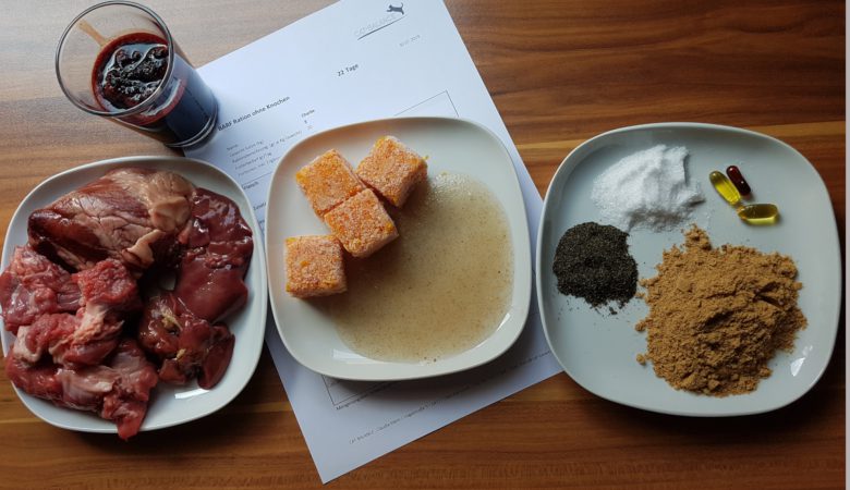 WP Ernährung BARF-Ration Fleisch und Zusätze für BARF